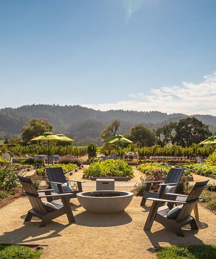 Kelleher Family Vineyard Seating Area